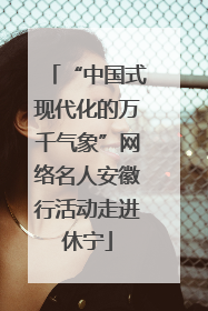 “中国式现代化的万千气象”网络名人安徽行活动走进休宁