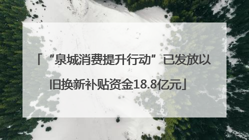 “泉城消费提升行动”已发放以旧换新补贴资金18.8亿元