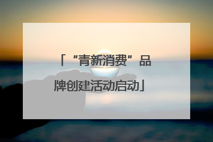 “青新消费”品牌创建活动启动
