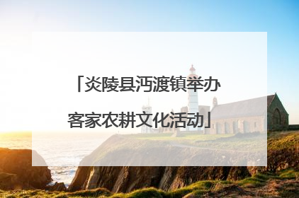 炎陵县沔渡镇举办客家农耕文化活动