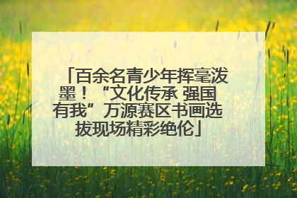 百余名青少年挥毫泼墨！“文化传承 强国有我”万源赛区书画选拔现场精彩绝伦
