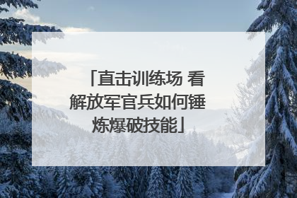 直击训练场 看解放军官兵如何锤炼爆破技能