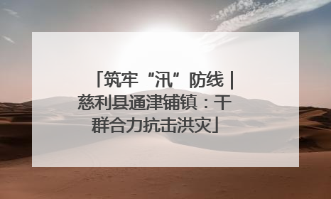 筑牢“汛”防线｜慈利县通津铺镇：干群合力抗击洪灾