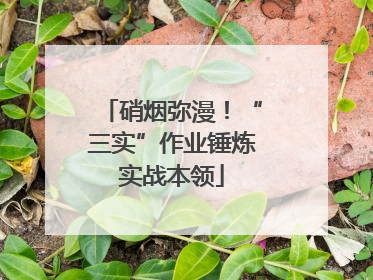 硝烟弥漫！“三实”作业锤炼实战本领