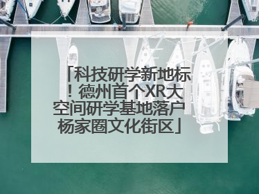科技研学新地标！德州首个XR大空间研学基地落户杨家圈文化街区
