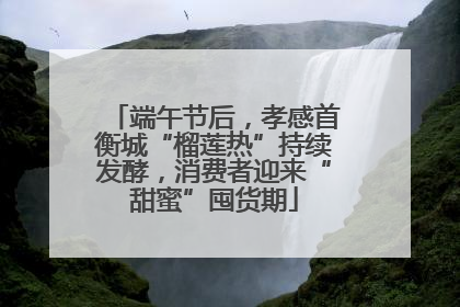 端午节后，孝感首衡城“榴莲热”持续发酵，消费者迎来“甜蜜”囤货期