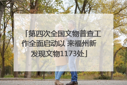 第四次全国文物普查工作全面启动以 来福州新发现文物1173处
