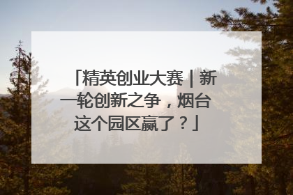 精英创业大赛｜新一轮创新之争，烟台这个园区赢了？