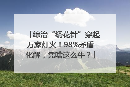 综治“绣花针”穿起万家灯火！98%矛盾化解，凭啥这么牛？