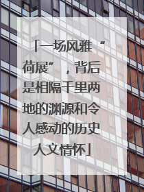 一场风雅“荷展”，背后是相隔千里两地的渊源和令人感动的历史人文情怀