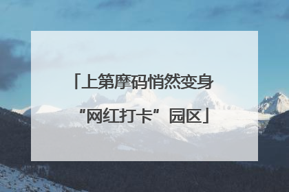 上第摩码悄然变身“网红打卡”园区