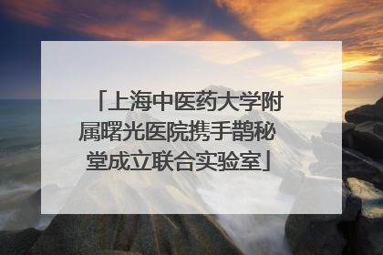 上海中医药大学附属曙光医院携手鹊秘堂成立联合实验室