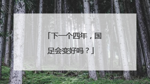 下一个四年，国足会变好吗？
