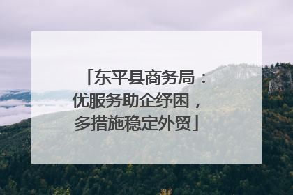 东平县商务局：优服务助企纾困，多措施稳定外贸