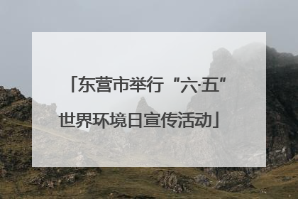 东营市举行“六·五”世界环境日宣传活动