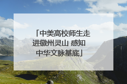 中美高校师生走进徽州灵山 感知中华文脉基底