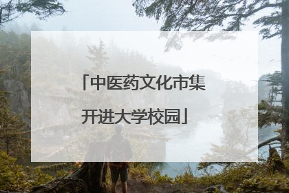 中医药文化市集开进大学校园