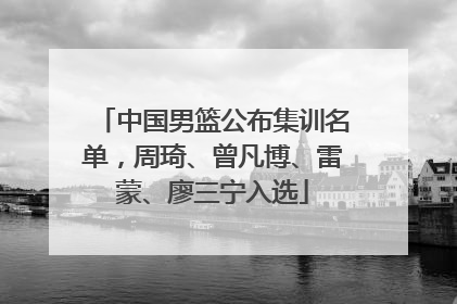 中国男篮公布集训名单，周琦、曾凡博、雷蒙、廖三宁入选