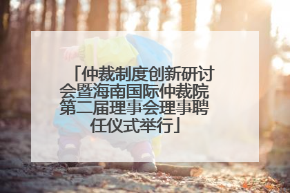 仲裁制度创新研讨会暨海南国际仲裁院第二届理事会理事聘任仪式举行