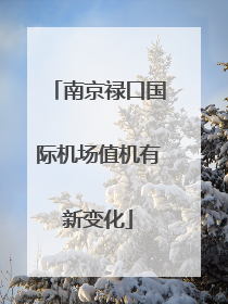 南京禄口国际机场值机有新变化
