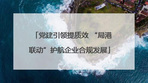 党建引领提质效 “局港联动”护航企业合规发展