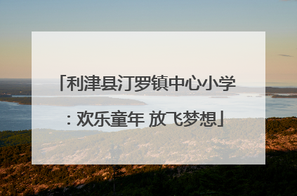 利津县汀罗镇中心小学：欢乐童年 放飞梦想