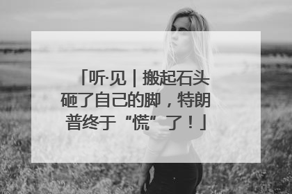 听·见｜搬起石头砸了自己的脚，特朗普终于“慌”了！
