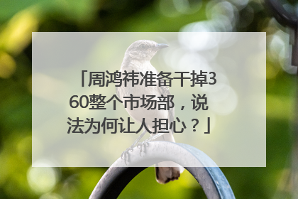 周鸿祎准备干掉360整个市场部，说法为何让人担心？