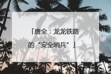 唐全：龙龙铁路的“安全哨兵”
