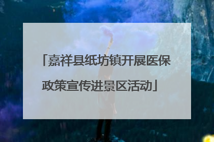 嘉祥县纸坊镇开展医保政策宣传进景区活动