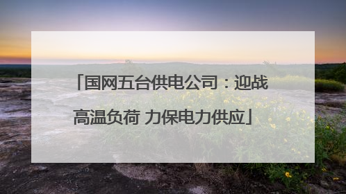 国网五台供电公司：迎战高温负荷 力保电力供应
