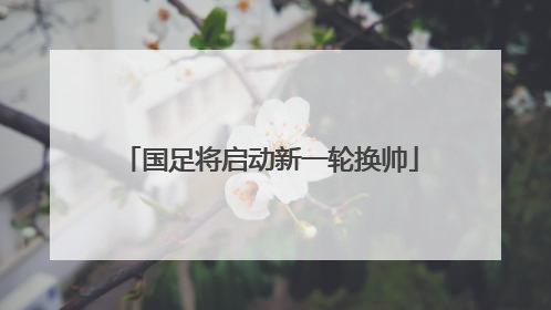 国足将启动新一轮换帅
