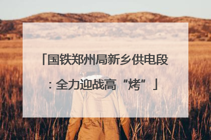 国铁郑州局新乡供电段：全力迎战高“烤”