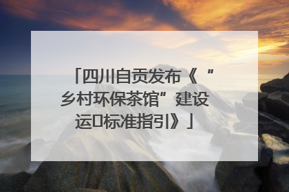 四川自贡发布《“乡村环保茶馆”建设运⾏标准指引》