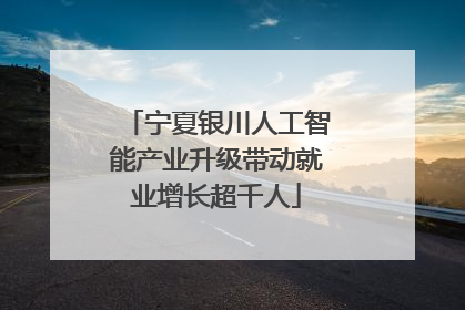 宁夏银川人工智能产业升级带动就业增长超千人