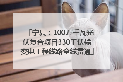 宁夏：100万千瓦光伏复合项目330千伏输变电工程线路全线贯通