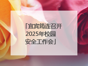 宜宾筠连召开2025年校园安全工作会