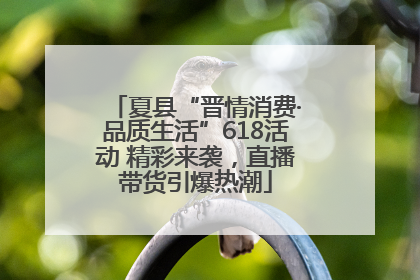 夏县“晋情消费·品质生活”618活动 精彩来袭，直播带货引爆热潮