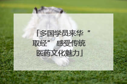 多国学员来华“取经” 感受传统医药文化魅力