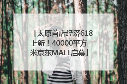 太原首店经济618上新！40000平方米京东MALL启幕