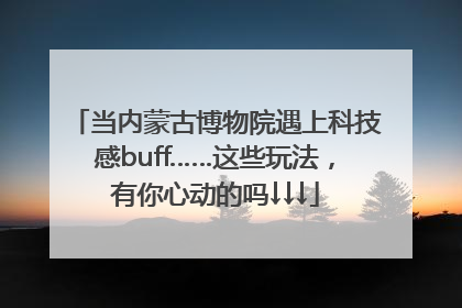当内蒙古博物院遇上科技感buff……这些玩法，有你心动的吗↓↓↓