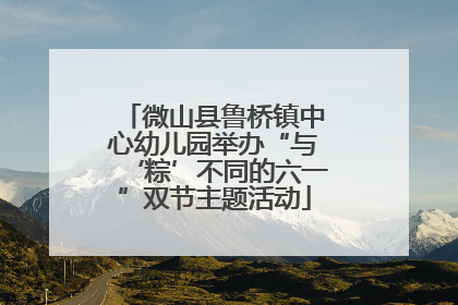 微山县鲁桥镇中心幼儿园举办“与‘粽’不同的六一”双节主题活动