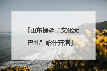 山东援疆“文化大巴扎”喀什开演