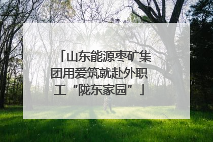 山东能源枣矿集团用爱筑就赴外职工“陇东家园”