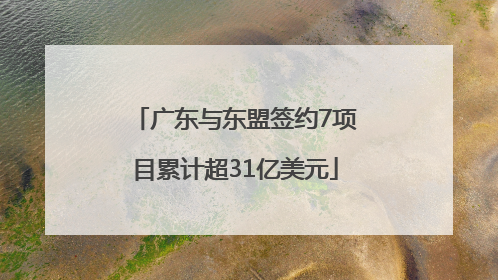 广东与东盟签约7项目累计超31亿美元
