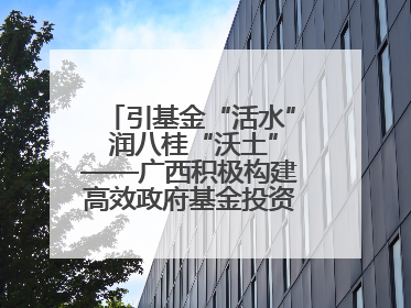 引基金“活水” 润八桂“沃土”——广西积极构建高效政府基金投资运作机制