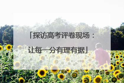 探访高考评卷现场：让每一分有理有据