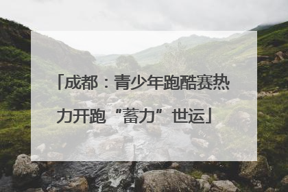 成都：青少年跑酷赛热力开跑“蓄力”世运