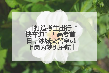 打造考生出行“快车道”！高考首日，冰城交警全员上岗为梦想护航