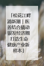 松花江畔涌新潮｜医养结合撬动银发经济圈 打造生命健康产业新样本